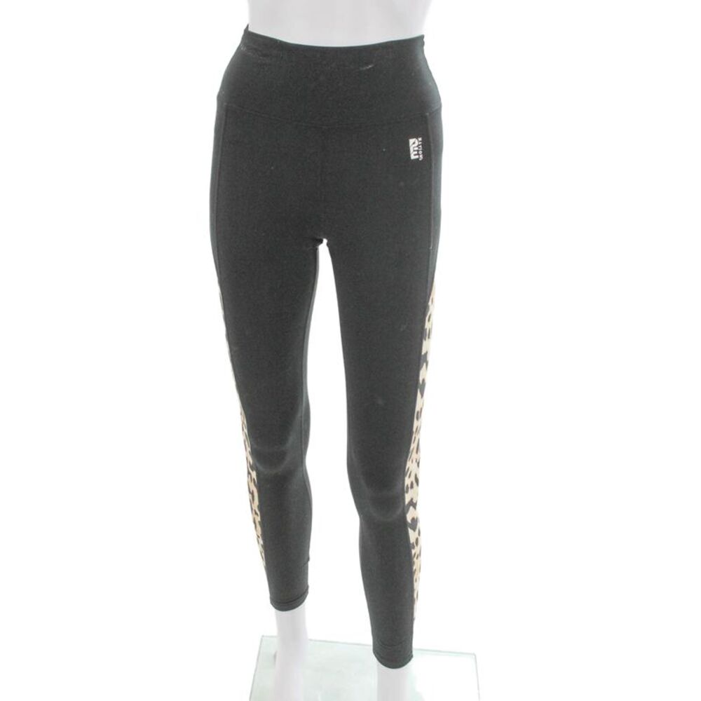 PE Nation Womens Ankle Animal Print Gray Recycled Polyester Leggings Size S